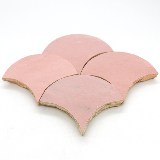 SAM Zellige Rose Doux Poisson Echelles