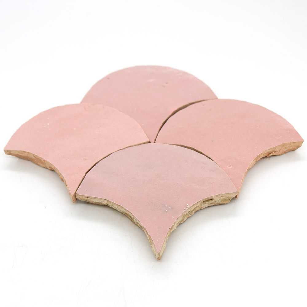 Zellige Rose Doux Poisson Echelles