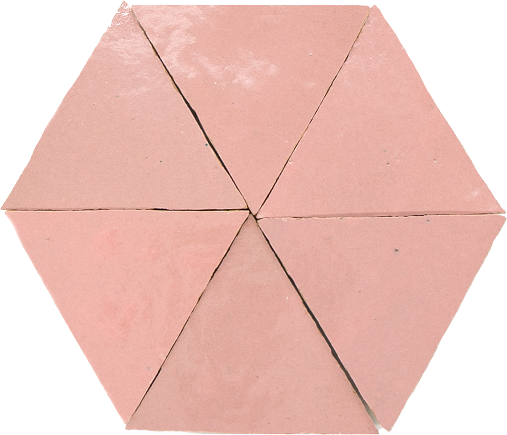 Zellige Rose Doux Triangle