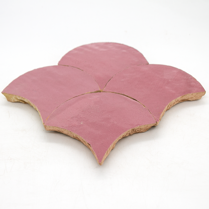 Zellige Rose Vieux Poisson Echelles