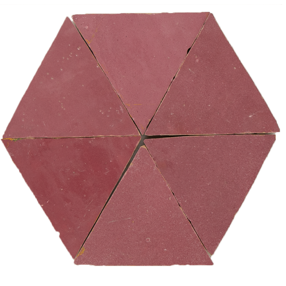 Zellige Rose Vieux Triangle