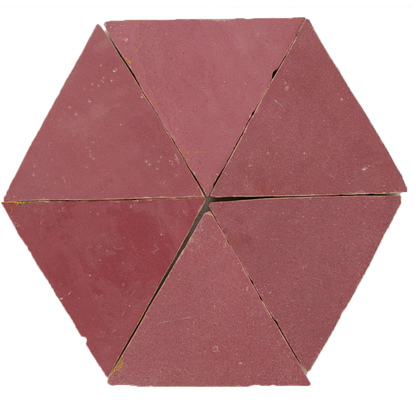 Zellige Rose Vieux Triangle