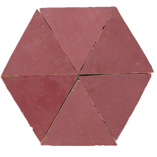 Zellige Rose Vieux Triangle