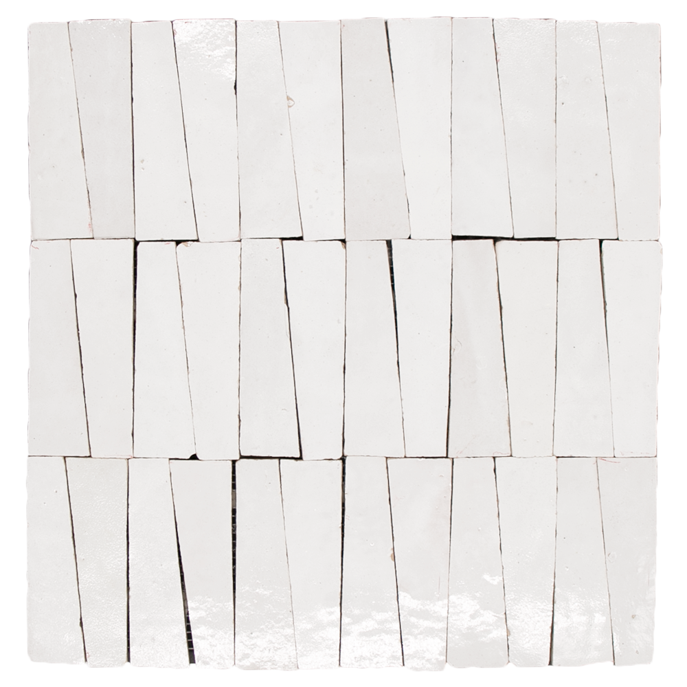 Zellige Neige Blanc Dorsale