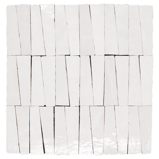 SAM Zellige Neige Blanc Dorsale