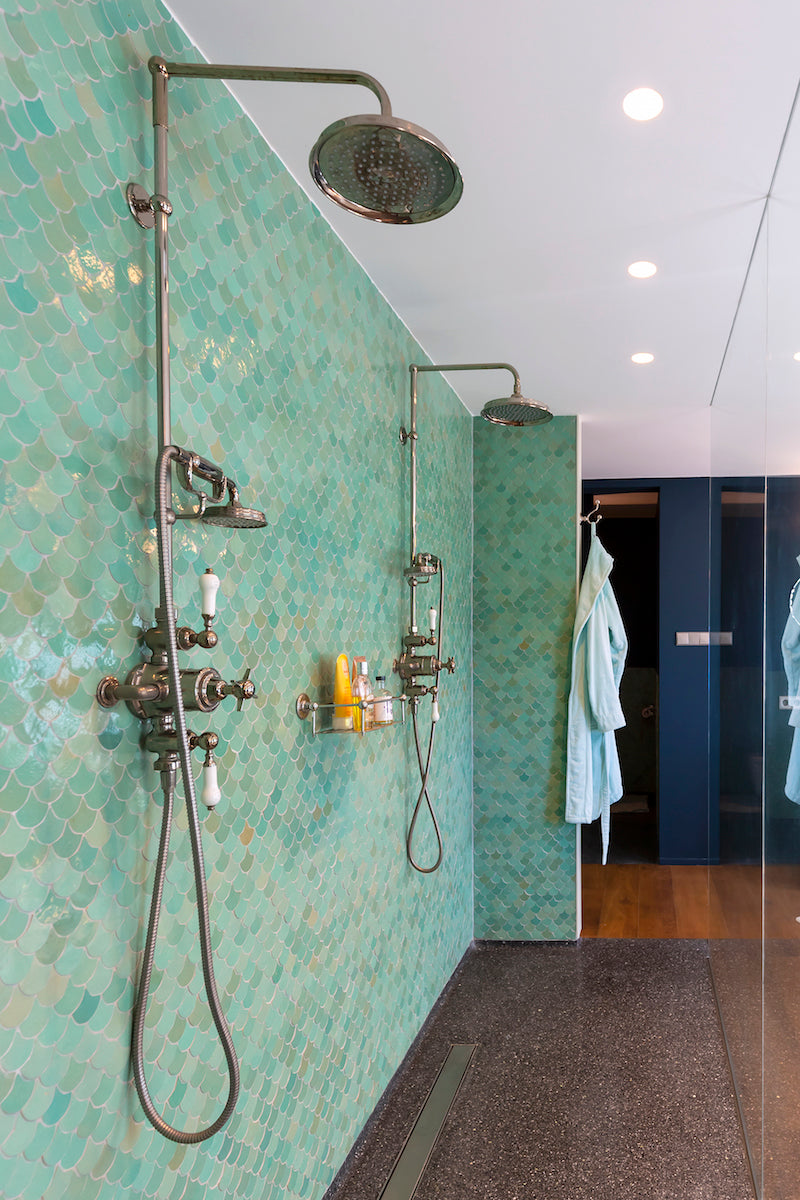 Zellige Turquoise Poisson Echelles