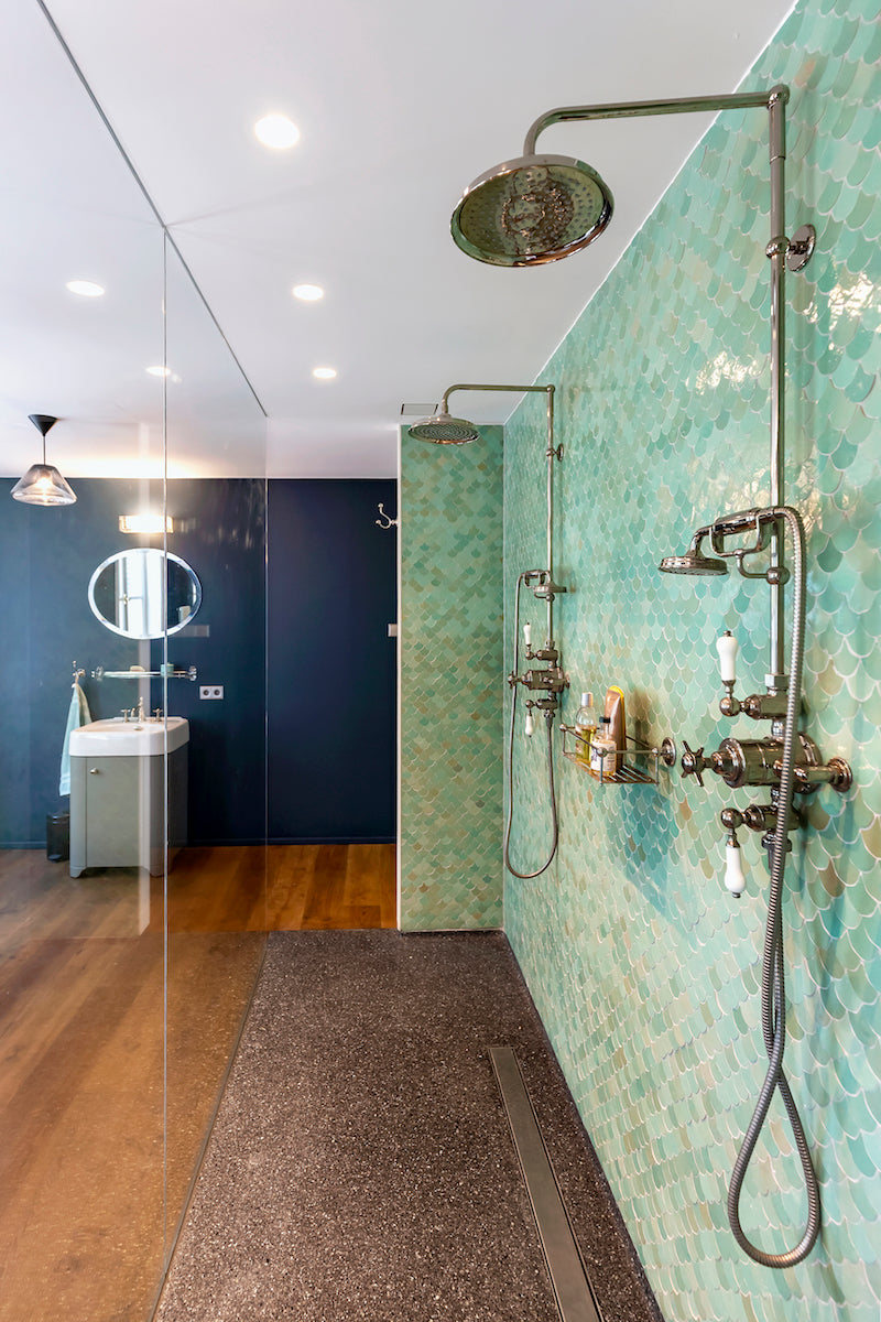 Zellige Turquoise Poisson Echelles