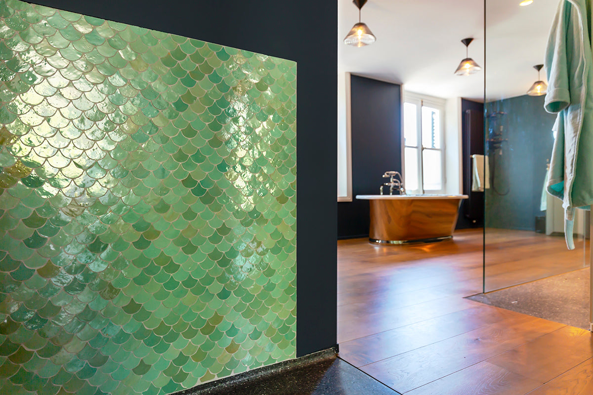 Zellige Turquoise Poisson Echelles