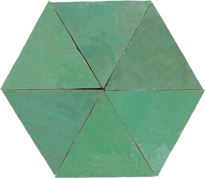 Zellige Turquoise Triangle