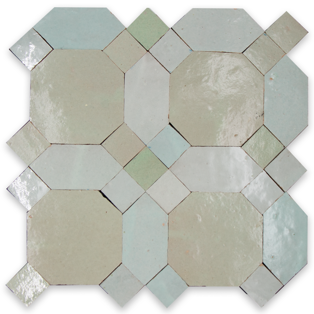 SAM Zellige Vert Clair D'Art