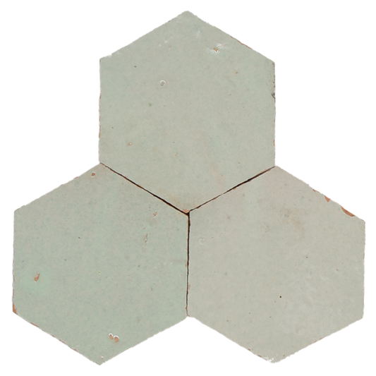 SAM Zellige Vert Clair Hexagone