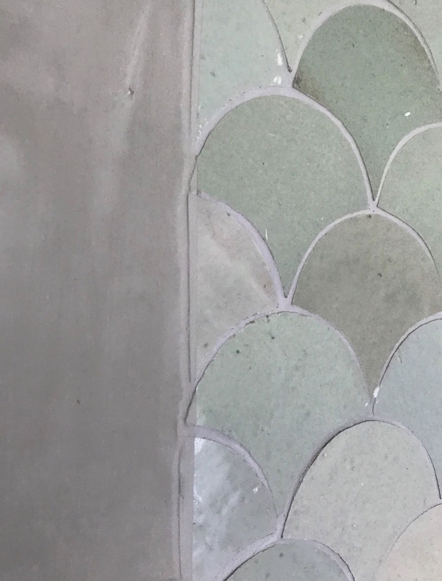 Zellige Vert Clair Poisson Echelles