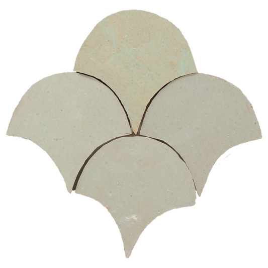 Zellige Vert Clair Poisson Echelles