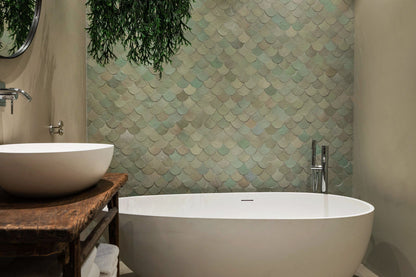 Zellige Vert Clair Poisson Echelles