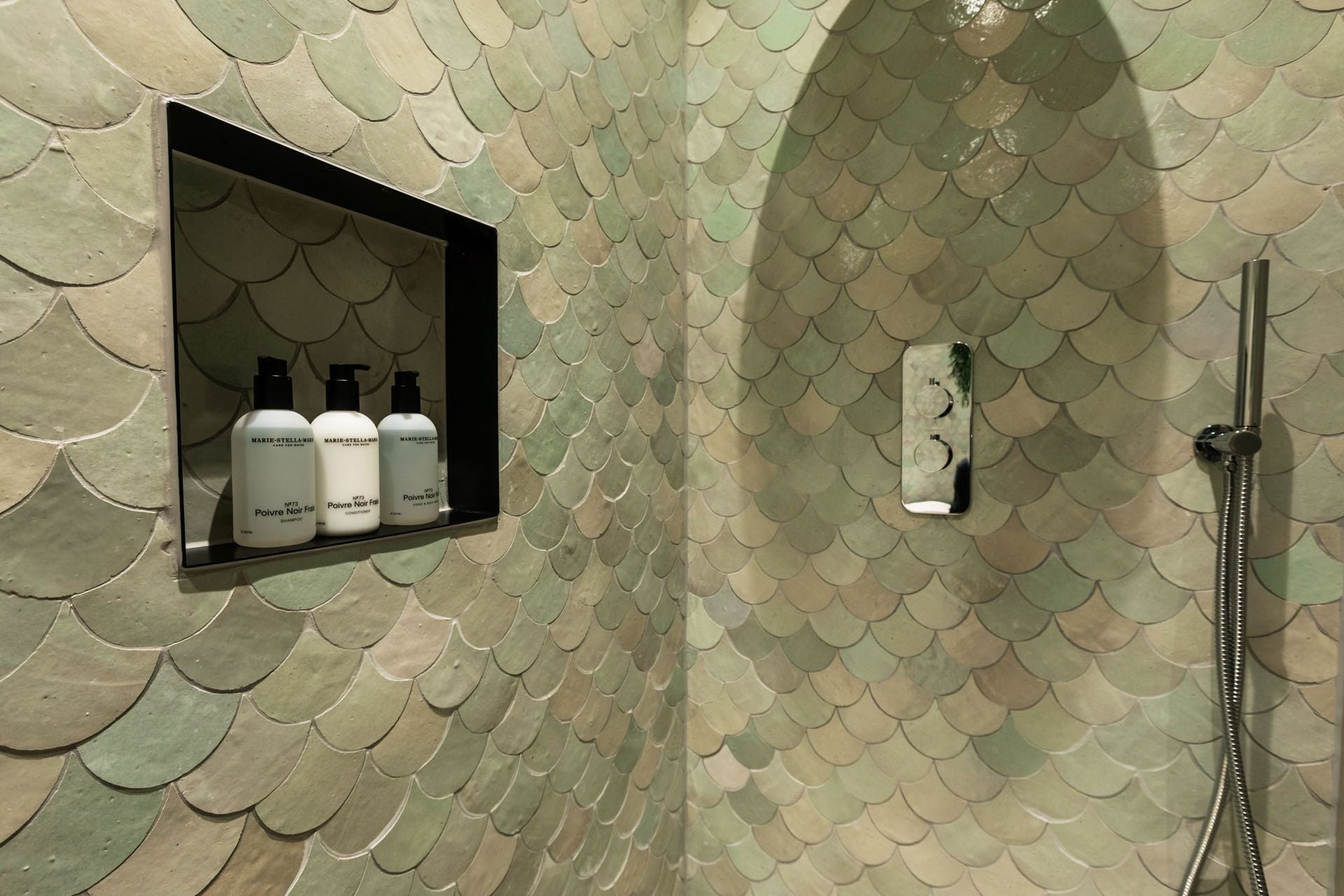 Zellige Vert Clair Poisson Echelles