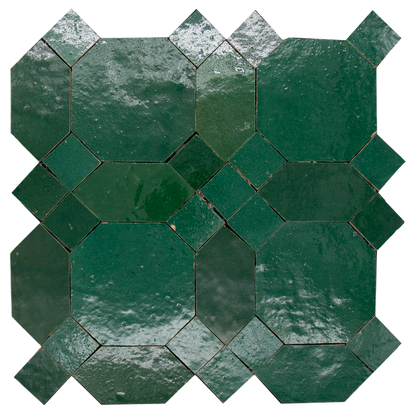 Zellige Vert Foncee D'Art