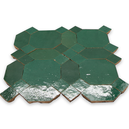 Zellige Vert Foncee D'Art