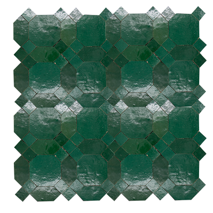 Zellige Vert Foncee D'Art