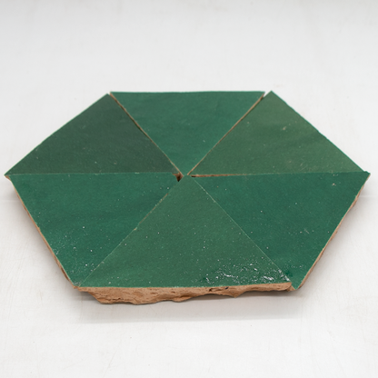 Zellige Vert Foncee Triangle
