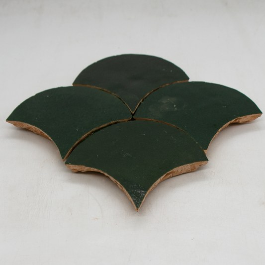 SAM Zellige Vert Mousse Poisson Echelles