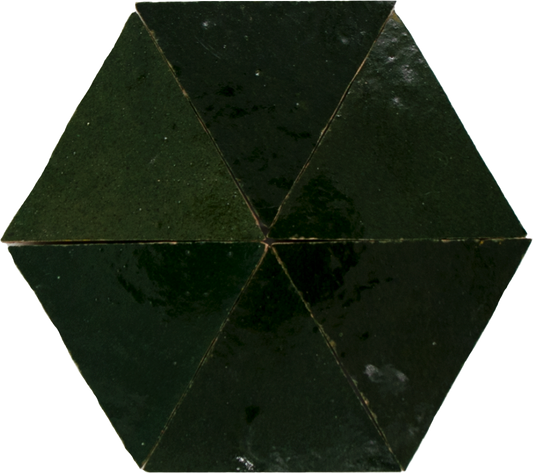 Zellige Vert Mousse Triangle