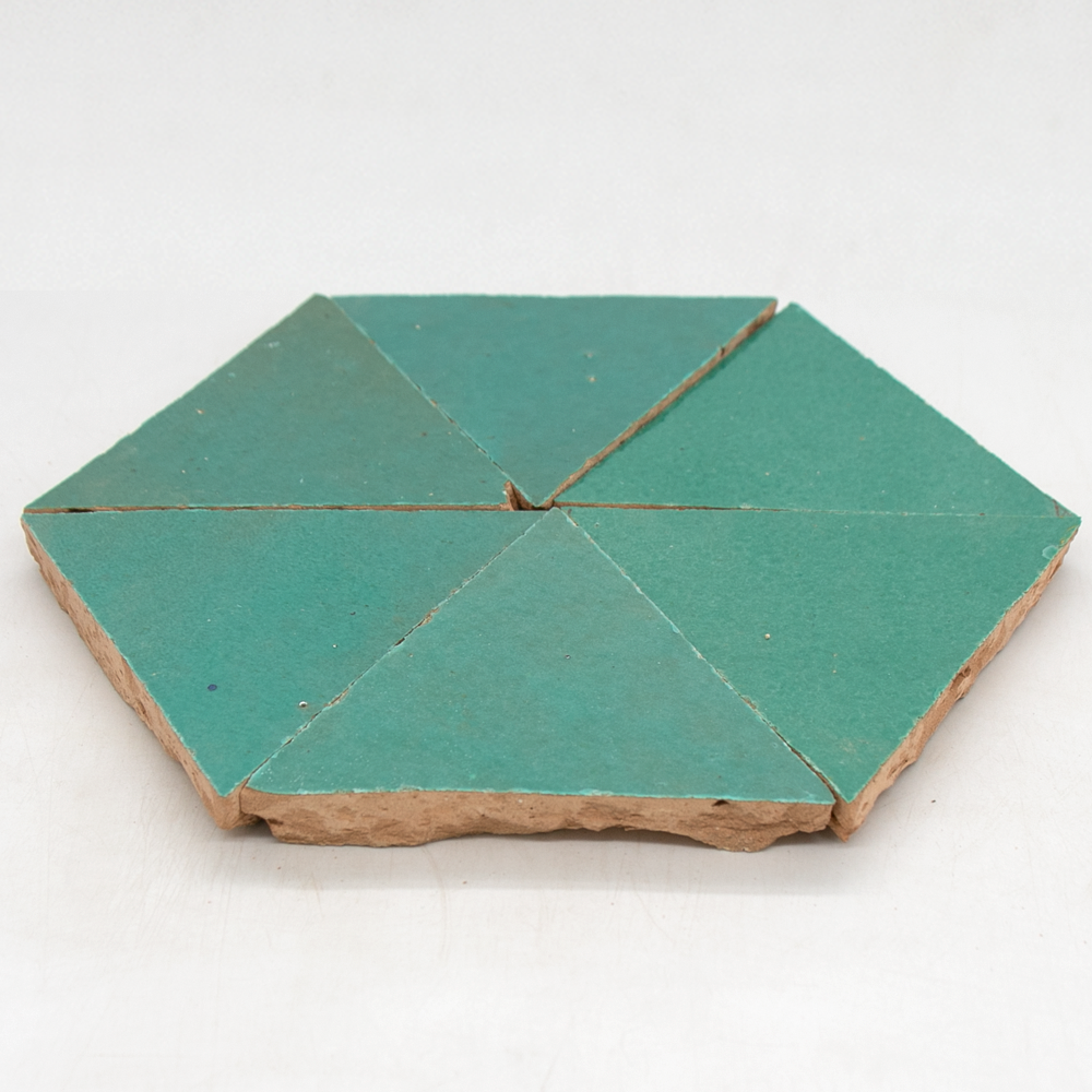 Zellige Vert Turquoise Triangle