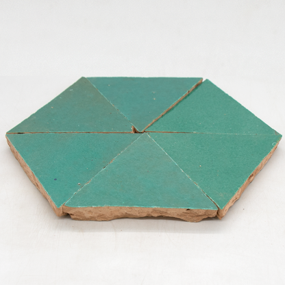 Zellige Vert Turquoise Triangle