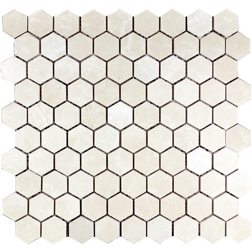Mosaic Hexagon Plain Bottocino
