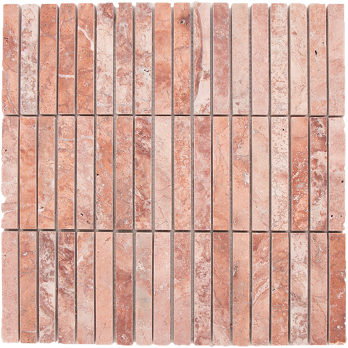 Mosaic KitKat Red Travertine