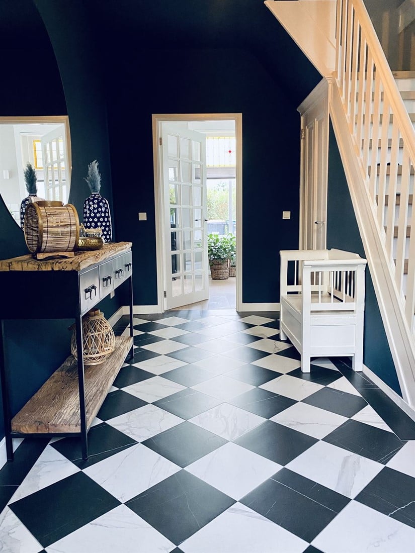 White marble discount floor tiles