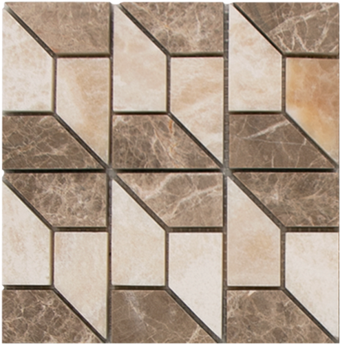 MINI SAM Mosaic 3D Cream Dark