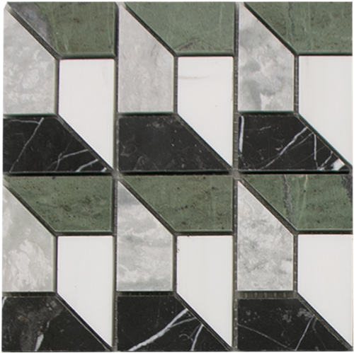 MINI SAM Mosaic 3D Grey Green