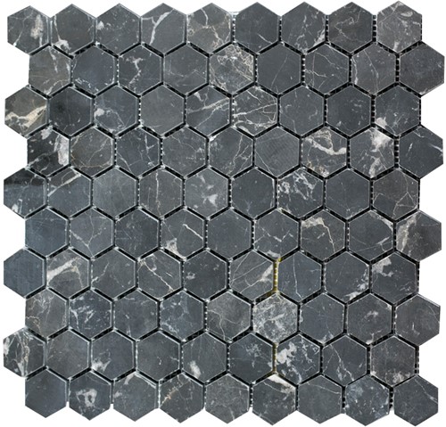 Mosaic Hexagon Plain Toros Black