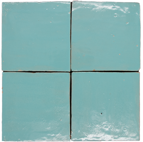 Platta Bleu Celeste Mat 10x10cm