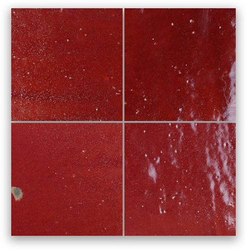 Zellige Bordeaux Rouge 5x5cm