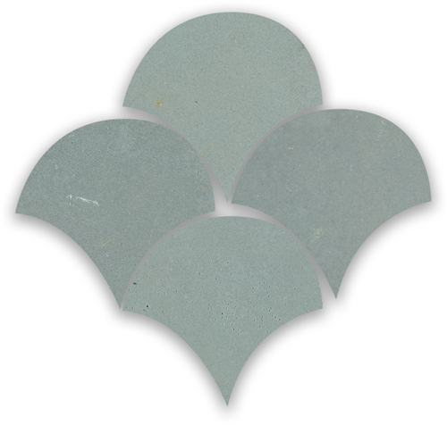Zellige Ciment Poisson Echelles 10x10cm