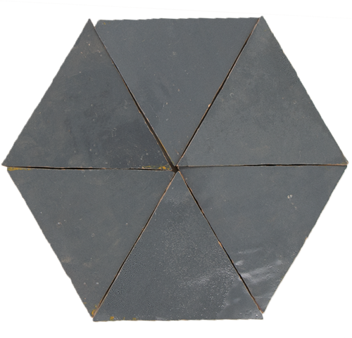 SAM Zellige Anthracite Triangle