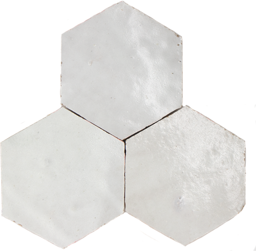 Zellige Blanc Hexagone
