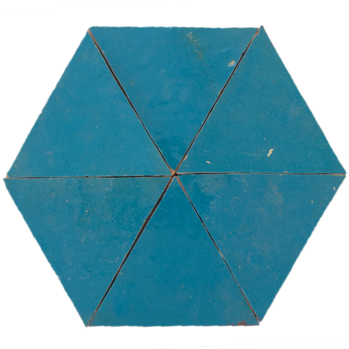 Zellige Bleu Ciel Triangle