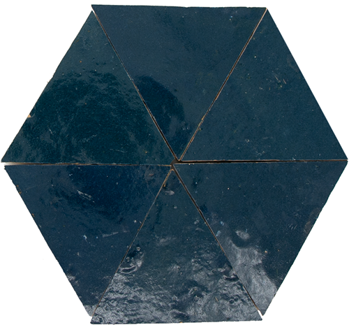 Zellige Bleu Marine Triangle