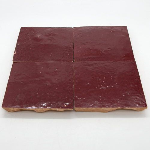 SAM Zellige Bordeaux Rouge 10x10cm