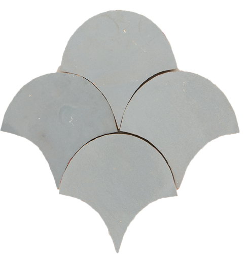 Zellige Ciment Poisson Echelles 10x10cm