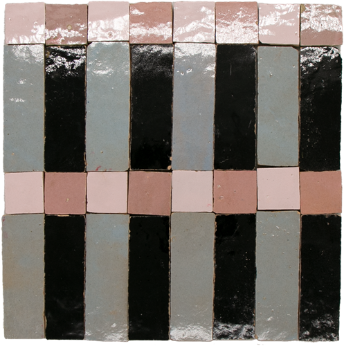 Zellige Metropole Bleu Noir Mosaic