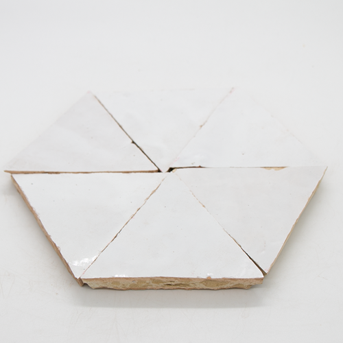 SAM Zellige Neige Blanc Triangle