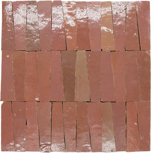 Zellige Rose Rouge Dorsale