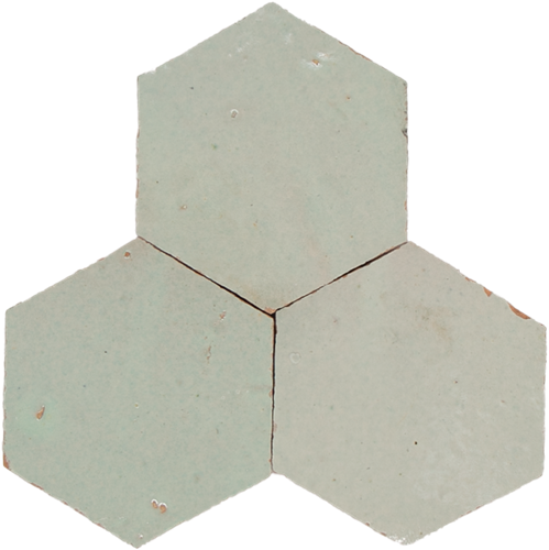 SAM Zellige Vert Clair Hexagone