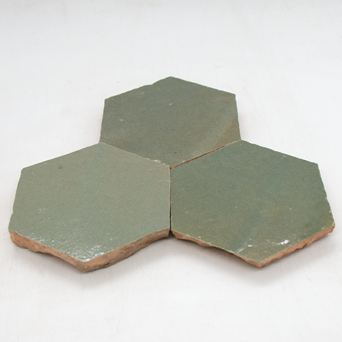 SAM Zellige Vert Gris Hexagone