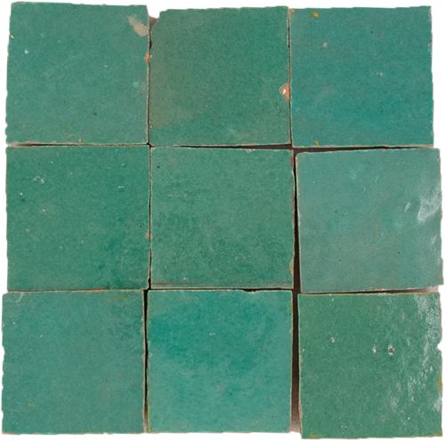 Zellige Vert Turquoise 5x5cm